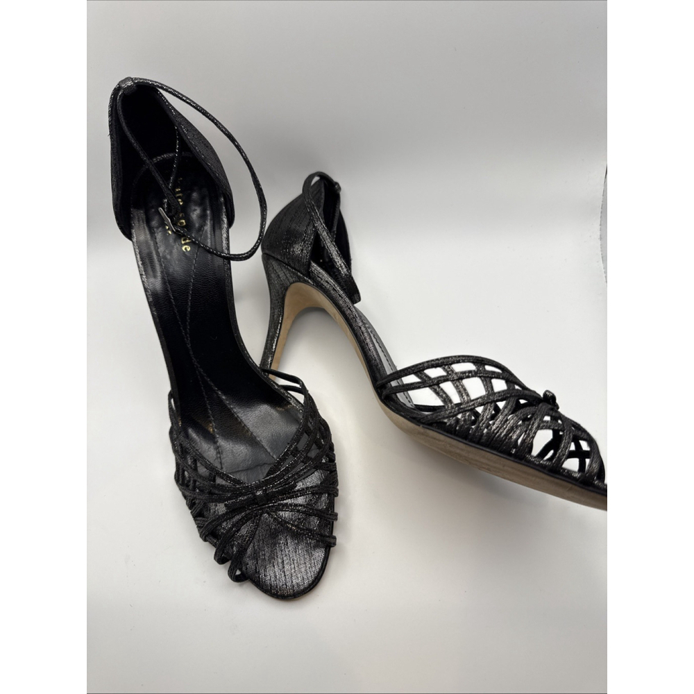 Kate Spade Black Strappy Heels - Picture 3 of 6